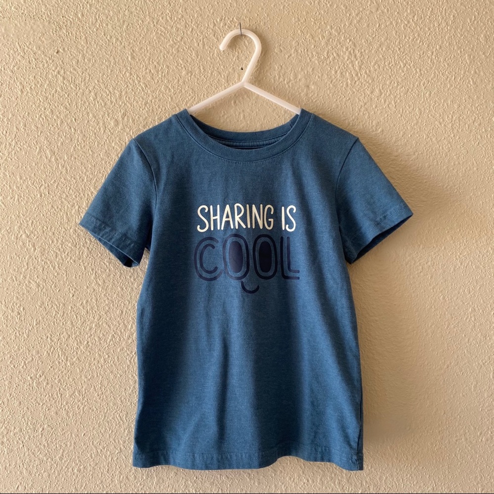 ❤️Cat&Jack Toddler 5T Sharing Is Cool Graphic Tee
